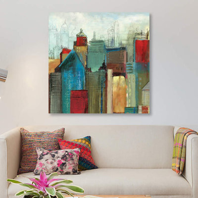 «Sunlight City I, Square», impression sur toile