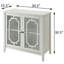 Console blanche avec 2 portes