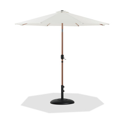 Parasol de patio en tissu / aluminium avec base Chavelle