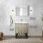 Rustique 30 po Meuble-lavabo large pour la salle de bain avec comptoir en quartz blanc, robinet et surface de miroir l 28 po x P 20-1765742159
