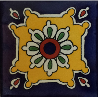 2" x 2" 36pcs TalaMex Puebla Talavera Mexican Tile