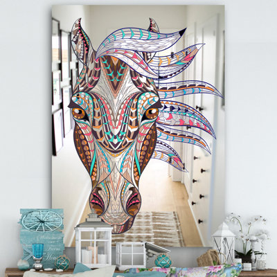 Miroir mural coloré