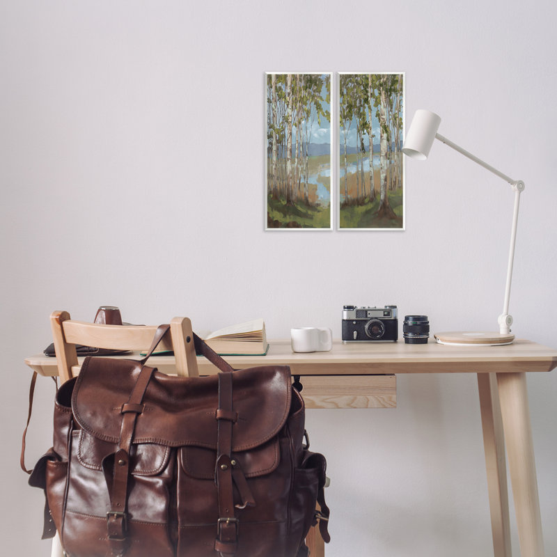Ensemble de 2 plaques murales en bouleau blanc par Trevor Copenhaver