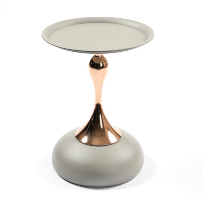 Table d'appoint moderne en métal, table d'appoint ronde Tail Inspired
