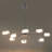 8 Heads Modern Linear Dimmable LED Chandelier 