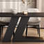 Table de salle à manger en ardoise noire pure-106326353
