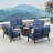 Osckar 8 - Person Patio Conversation Set with Cushions-1148201115