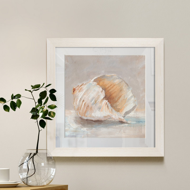 Impressionist Shell Study IV - Cadre photo, reproduction d'art sur papier, H 35,5 po x l 35,5 po x P 1,5 po, Cadre blanc
