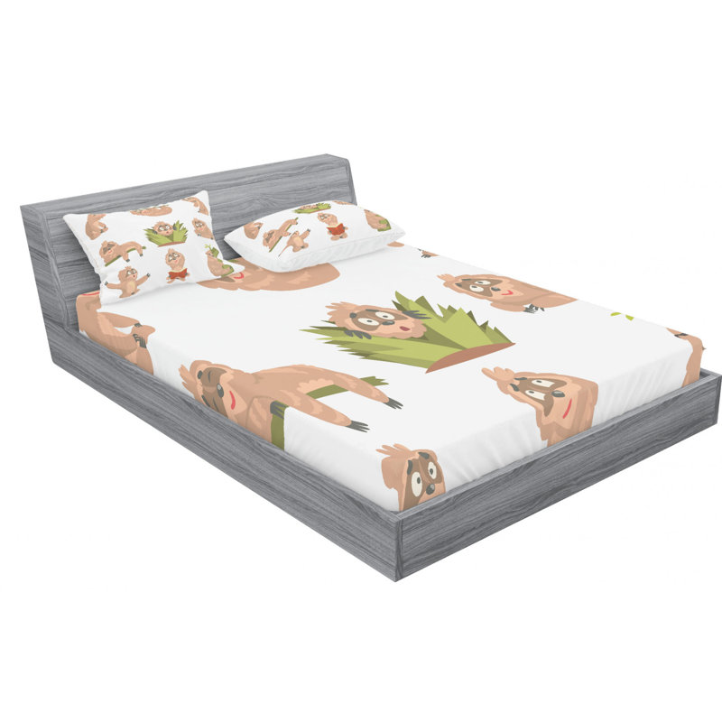 Microfiber Sheet Set, Queen Sheet Set with Fitted Sheet