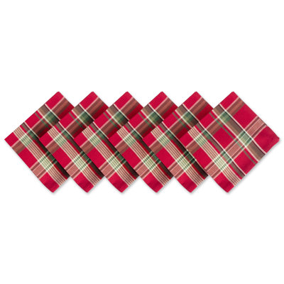 Murrow Cotton Plaid Square Napkin