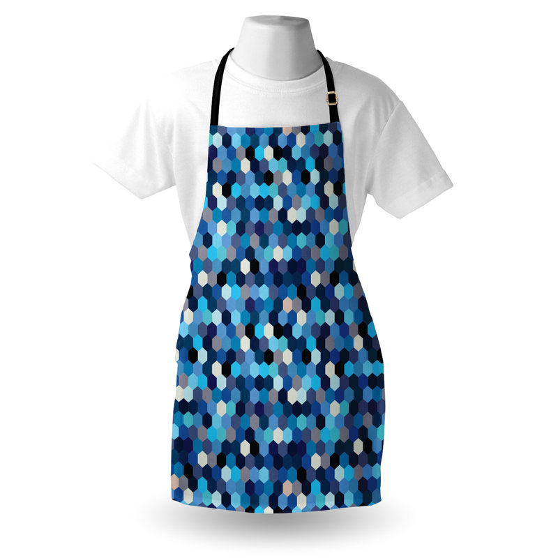 Multicolore, tablier bleu et blanc East Urban Home