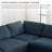 176" W 8-Piece Reversible Corduroy Modular Sectional -527781184