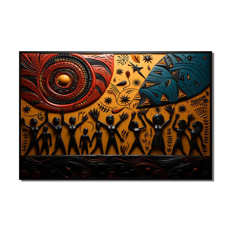 «African Tribal Rhythms», art mural tribal africain