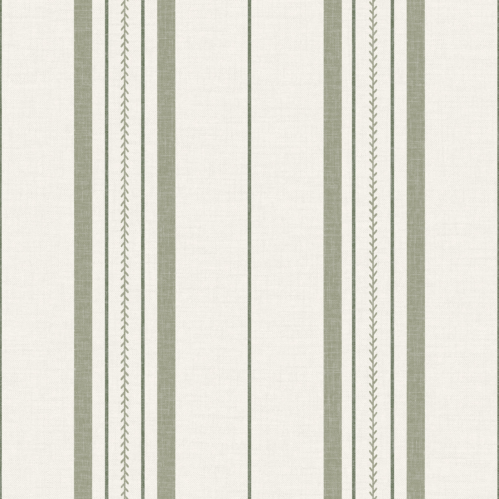 Townhouse Stripe Ivy Peel and Stick Wallpaper, Green