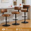 Tabouret de bar pivotant à hauteur réglable 25-33 po Sonja-130115391