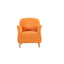 Fauteuil d'appoint confortable en velours côtelé à motif arlequin avec accoudoirs de salon-134234303