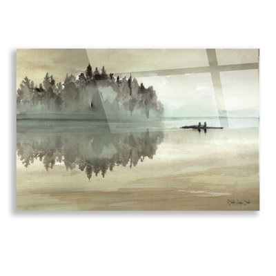 «Lake Fishing I» par Stellar Design Studio, art mural en verre acrylique