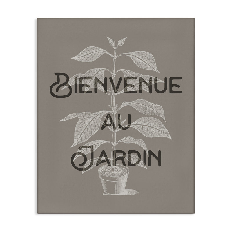 «French Garden Plant», toile par Lil 'Rue, H 20 po x l 16 po