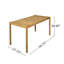 Table de balcon en bois - spacieuse et stable pour les loisirs en plein air
