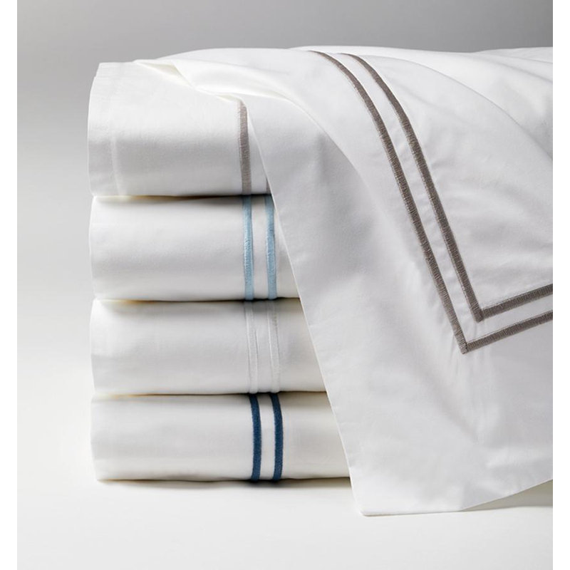 Grande Hotel Percale Flat Sheet, White, Full/Queen Flat Sheet