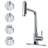 Pull Down Single Handle Kitchen Faucet With Deck Plate 4 Spray Function-98600394