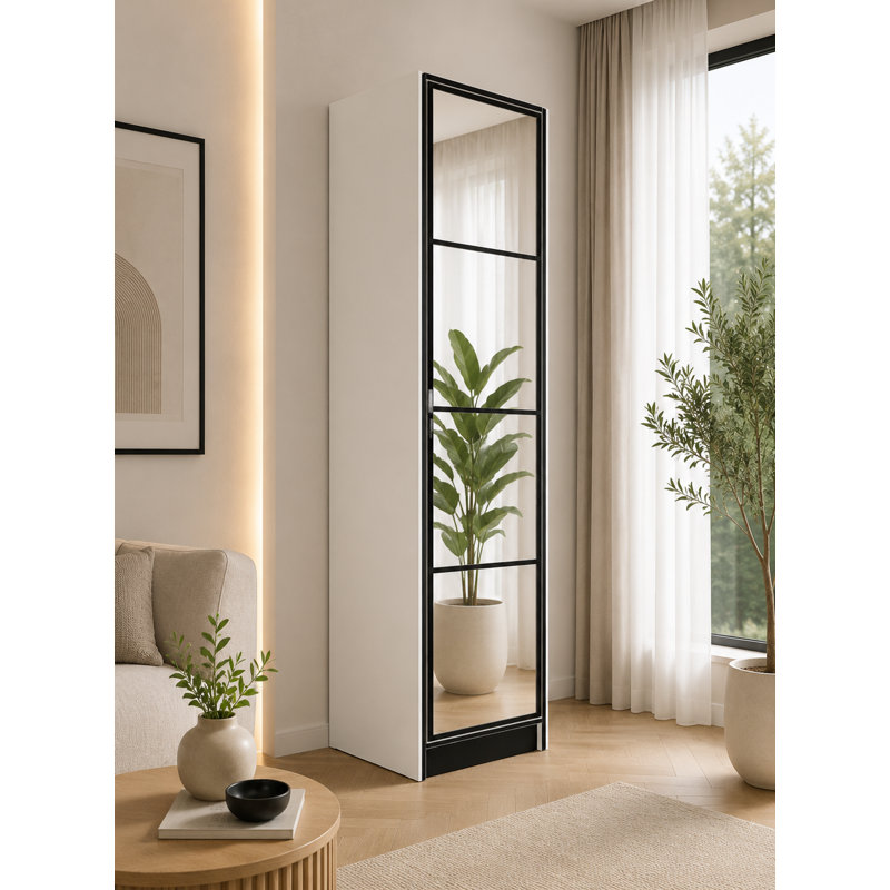 Wardrobe, White/Black