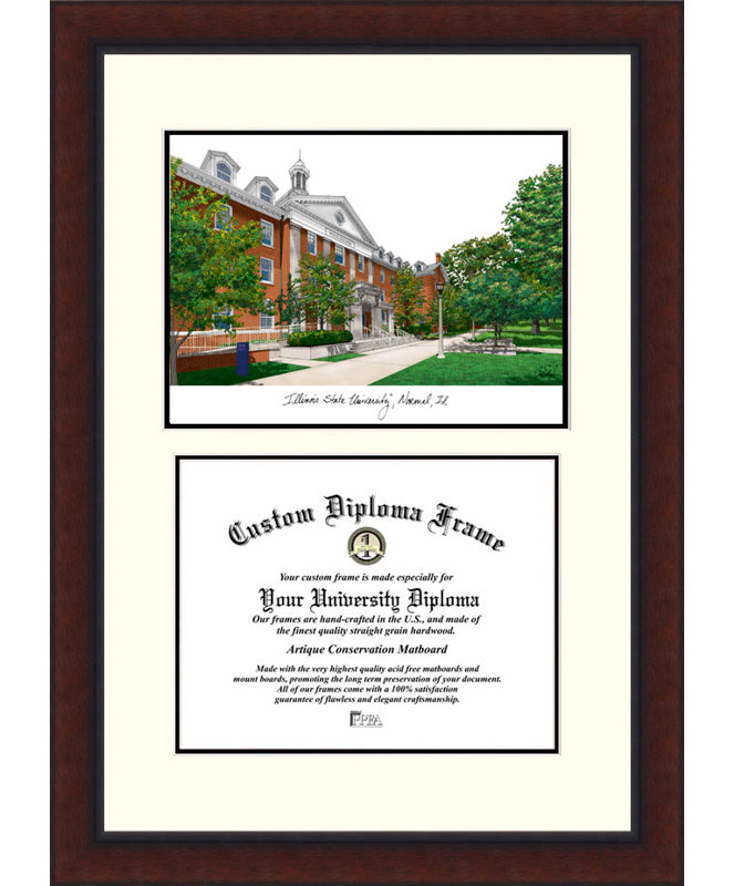 Cadre photo diplôme ancien illinois state NCAA