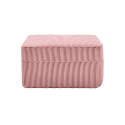 Martha Ottoman Corduroy -Pink