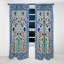 Panneau de rideau abstrait, carreaux marocains bleus occultant - Porte marocaine bleue III-282670325