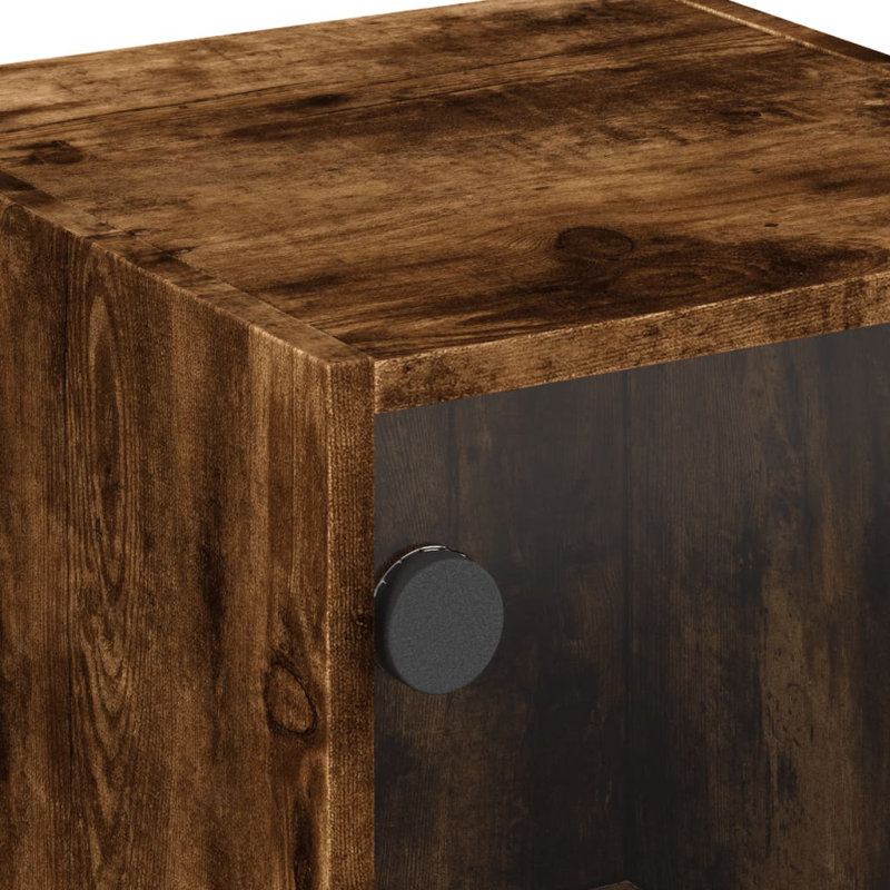 Baysden Standard Accent Cabinet, Smoked Oak