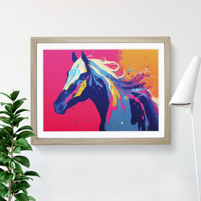 Horse Splash Vol.1 1 Piece Single Picture Frame Wall Art