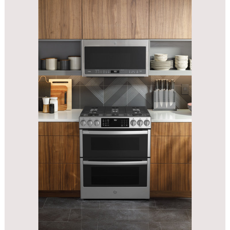 GE Profile Smart Appliances 30" 6.7 cu.ft. Smart Slide-in Gas Range with Griddle and Grill