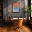 Geometric Sea Turtle Modern - Print-1107521266-1107521267