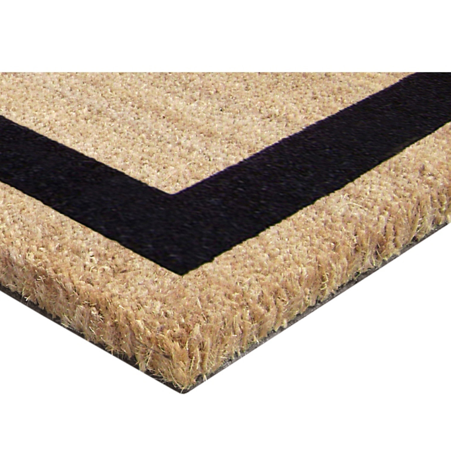 Havant Non-Slip Outdoor Doormat, Light Brown/Black