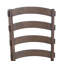Pascaline Gray Fabric, Rustic Brown & Oak Finish Side Chair (Set Of 2)