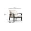 Fauteuil en polyester 33,07 po Brower-1097629107
