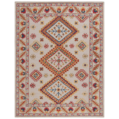 Vahakn Hand Tufted Wool Geometric Rug
