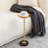 Adjustable Side Table, Small Tea Martini Table, Gold, Natural Marble Decorative Pedestal End Table For Display And Storage-106972097