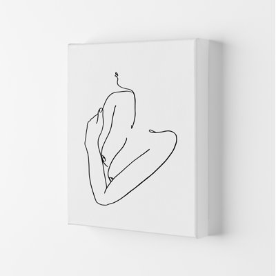 Female Holding Arms - Print