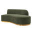 Canapé modulaire en chenille 132 po vert olive Daria