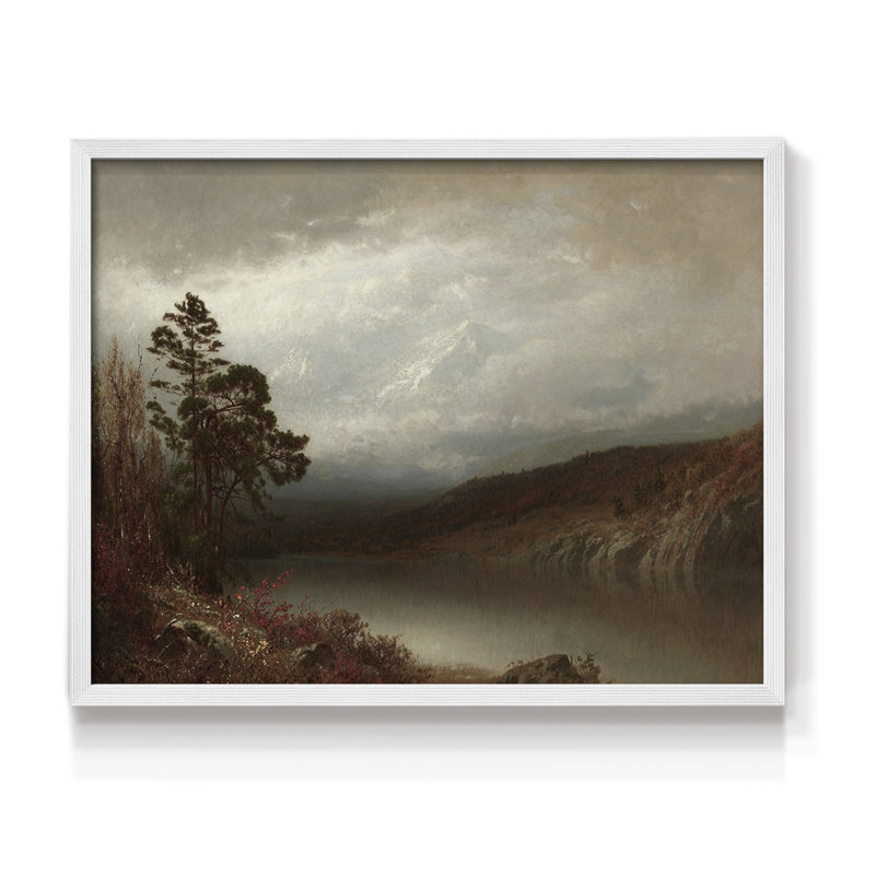 Paysages rétro-CCLX III - reproduction encadrée - réaménageable, H 11 po x l 14 po, Blanc