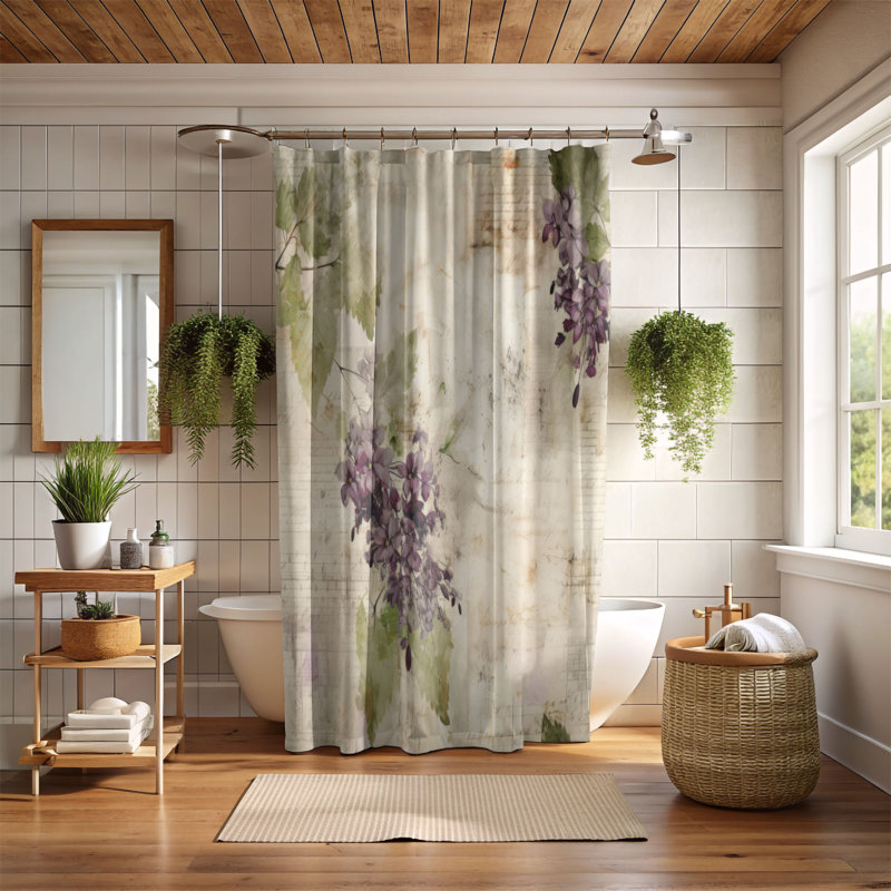 Rideaux de douche Aged Sheets - Premium, H 74 po x l 71 po