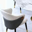 Table de salle à manger ronde 59 po 59 po avec plateau tournant à 360 °, plateau en pierre frittée résistant aux taches et à la chaleur, design minimaliste moderne pour la cuisine, la salle à manger et les espaces compacts (6 chaises)-449128841