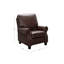 Fauteuil inclinable de club en cuir véritable de 35 po de large Analiyah-736051514