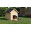Wooden Duck House Poultry Coop with Double Doors Openable Roof