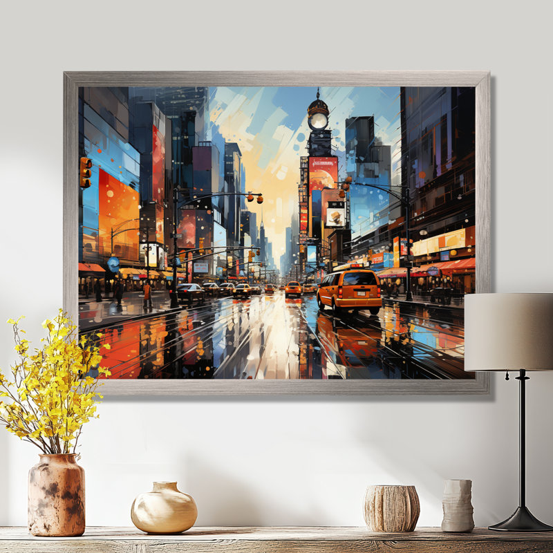 «City Philadelphia Popart II», reproduction d'art sur toile, Toile tendue, H 24 po x l 32 po x P 1 po