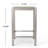 Caggiano Square Glass Outdoor Bar Table