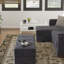 Repose-pieds avec rangement en microfibre Primenest Skyhaven Collection-1861335756