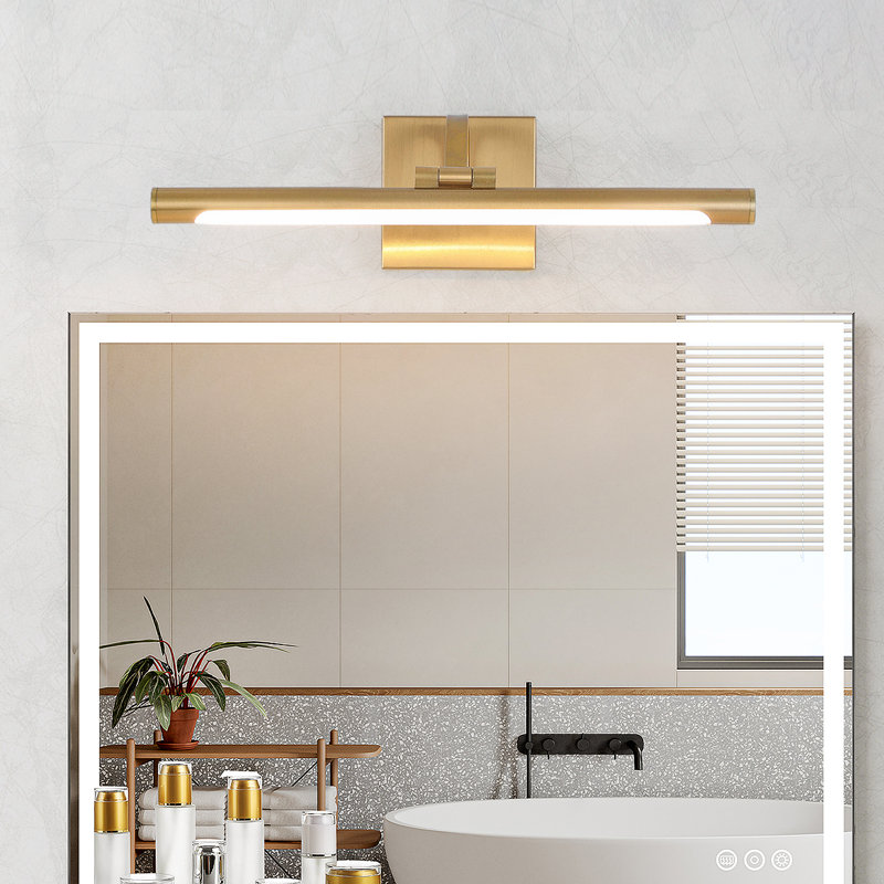1-Light Dimmable LED Picture Light with Adjustable Colour Temperature (3000K/4000K/6000K), Artwork Display Lighting, Brass