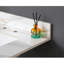 Dessus de meuble-lavabo 31 po - Lavabo blanc et dosseret rectangulaire haut 4 po